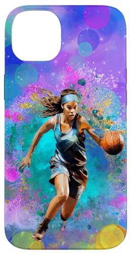 Fan von Basketball-Sportfarben für kleine Mädchen Hülle für iPhone 14 Plus Fan von Basketball-Sportfarben für kleine Mädchen Hülle für iPhone 14 Plus von Dashin' Dogz