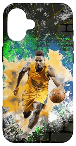 Jungen Basketball Aquarell Buntes Team Team Hülle für iPhone 16 Jungen Basketball Aquarell Buntes Team Team Hülle für iPhone 16 von Dashin' Dogz