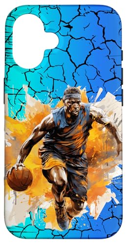 Kinder Basketball Kinder Sport Fan Dribbling Hülle für iPhone 16 Kinder Basketball Kinder Sport Fan Dribbling Hülle für iPhone 16 von Dashin' Dogz