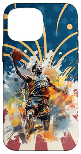 Kinder Basketballspieler Bunte Spielreifen Fans Hülle für iPhone 16 Pro Max Kinder Basketballspieler Bunte Spielreifen Fans Hülle für iPhone 16 Pro Max von Dashin' Dogz