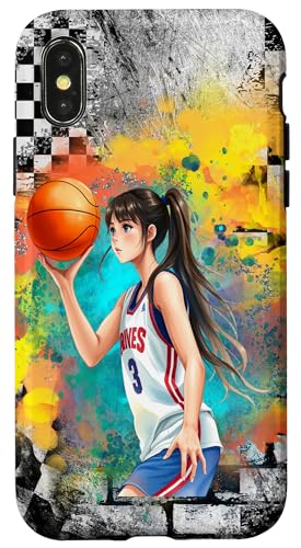 Niedliche Mädchen Teenager Basketball springt Wettbewerbe Hülle für iPhone X/XS Niedliche Mädchen Teenager Basketball springt Wettbewerbe Hülle für iPhone X/XS von Dashin' Dogz