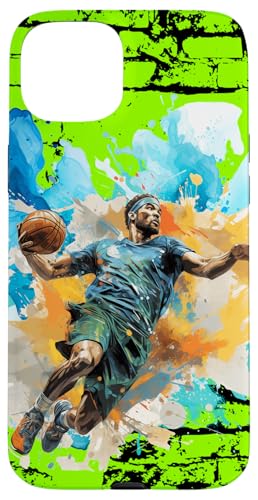 Wettkampf-Basketball für Jugendliche, bunter Sportbasketball Hülle für iPhone 15 Plus Wettkampf-Basketball für Jugendliche, bunter Sportbasketball Hülle für iPhone 15 Plus von Dashin' Dogz