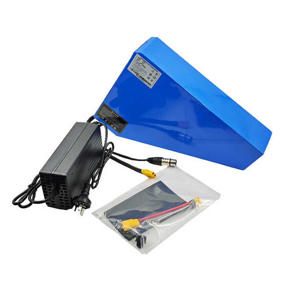 Daskoo 48V 35Ah Lithium-Dreiecksbatterie mit Fahrraddreieckstaschenladegerät E-Bike Akku von Daskoo