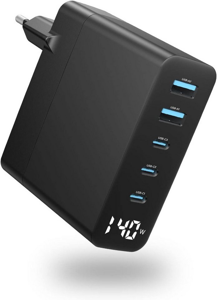 Daskoo Schnellladegerät 140W 5 Ports USB C Ladegerät für MacBook Laptop USB-Ladegerät von Daskoo