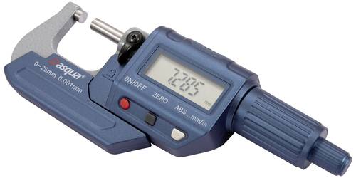 Dasqua 4230-2005 Digitales Außenmikrometer mit digitaler Anzeige 0 - 25mm Ablesung: 0.001mm von Dasqua