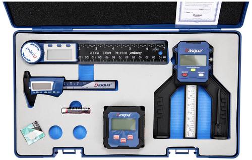 Dasqua 8300-0095 Digitales Messset 4teilig - Nivellierkasten, Tiefenmesser, Glasfaser-Messschieber u Dasqua 8300-0095 Digitales Messset 4teilig - Nivellierkasten, Tiefenmesser, Glasfaser-Messschieber u von Dasqua
