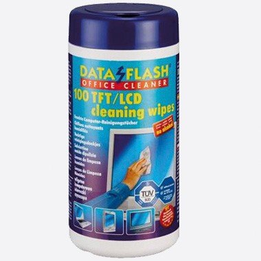 Data Flash DF 1513 Display/Kunststoff Equipment Cleansing Wet Cloths – Reinigungsset für PC, Equipment Cleansing Wet Cloths, Display/Kunststoff, weiß von Data Flash