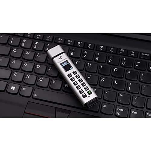 DataLocker Sentry K350 USB 3.0 16GB USB Stick microSATA SSD mit AES-256bit Hardware-Verschlüsselung, OLED Display und Keypad, FIPS 140-2 Level 3 Zertifiziert, DSGVO / GDPR konform, SK350-016-FE von DataLocker