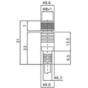 DataLogic Anschlusskabel CS-B1-01-G-05 Ausführung (allgemein) Anschlusskabel (95A251510) von DataLogic