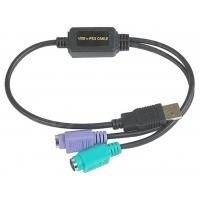 Datalogic ADP-203 Wedge to USB Adapter PS/2-Kabel 0,5 m 2x 6-p Mini-DIN USB A Schwarz (90ACC1903) von DataLogic