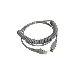 Datalogic USB-Kabel, gedreht USB-Anschlusskabel, gedreht, grau, 2m, passend für alle Handscanner (90A051922) von DataLogic