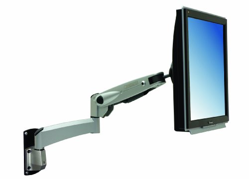 Dataflex 212 ViewMaster M5 Monitorarm (Tragkraft max. 12kg, bis 61 cm (24 Zoll) Bildschirmdiagonale, VESA: MIS-D 75x75/100x100mm kompatibel) Silber von Dataflex