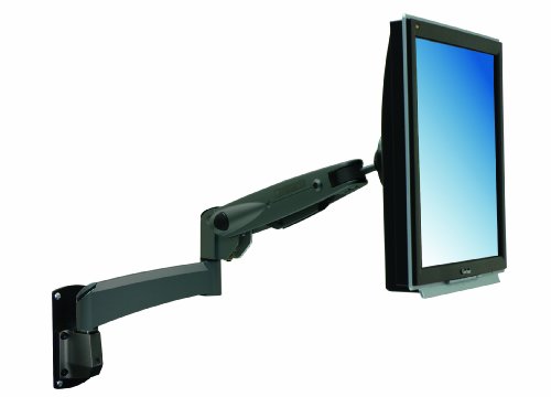 Dataflex 213 ViewMaster M5 Monitorarm (Tragkraft max. 12kg, bis 61 cm (24 Zoll) Bildschirmdiagonale, VESA: MIS-D 75x75/100x100mm kompatibel) anthrazit von Dataflex