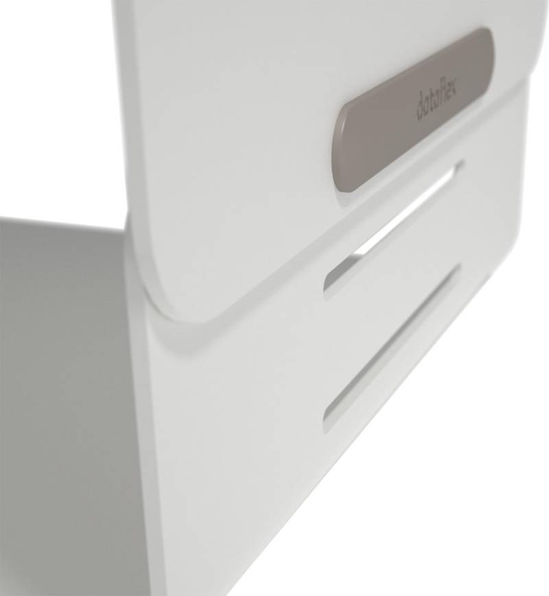 Dataflex Addit Bento monitor riser - adjustable 120 - Aufstellung für LCD-Display - pulverbeschichteter Stahl - weiß - Schreibtisch von Dataflex