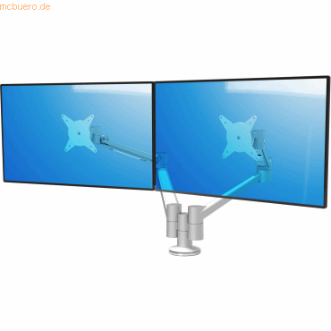 Dataflex Doppel-Monitorarm Viewlite plus Bohrlochbefestigung 652 silbe von Dataflex