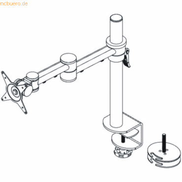 Dataflex Monitorarm ViewMate Style 662 silber von Dataflex