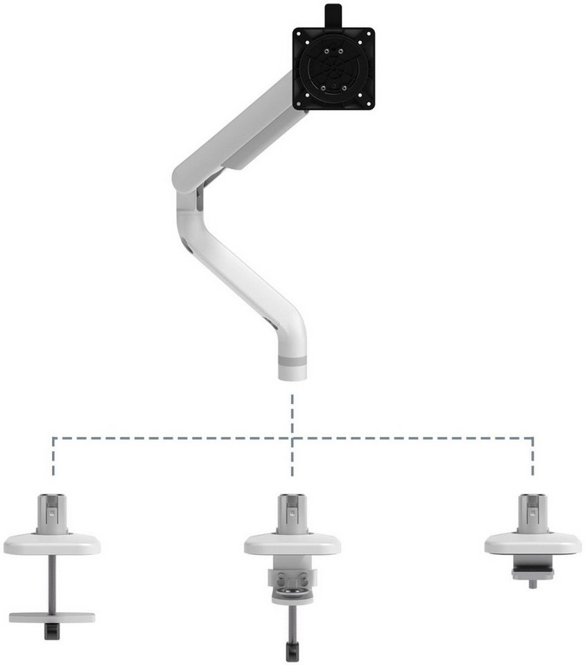 Dataflex Monitor-Halterung Monitorarm Viewprime plus 110 weiß. von Dataflex