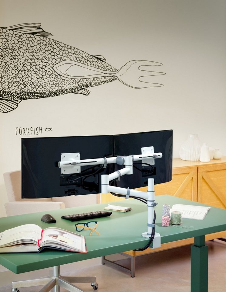 Dataflex Monitorarm viewgo Schreibtisch 130 für 2 Monitore weiß. Monitor-Halterung Dataflex Monitorarm viewgo Schreibtisch 130 für 2 Monitore weiß. Monitor-Halterung von Dataflex