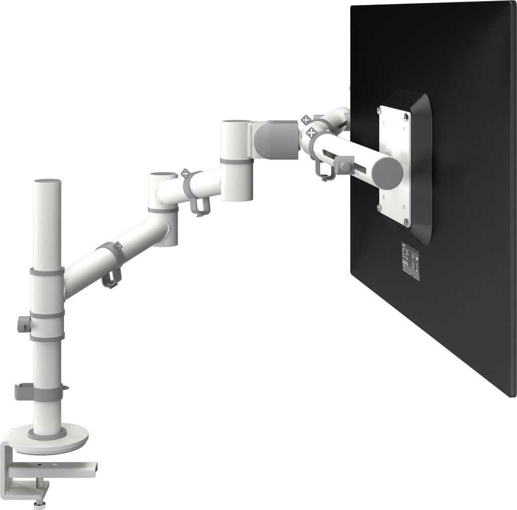 Dataflex Viewgo Monitorarm - Schreibtisch 130 - 75 x 75,100 x 100 mm - Stahl - -50 - 90° - Weiß (48.130) von Dataflex