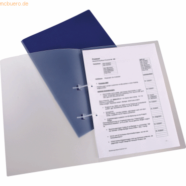 25 x Dataplus Schnellhefter A4 PP bis 30 Blatt transparent von Dataplus