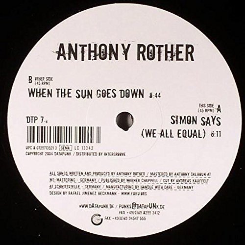 When the Sun Goes Down,Simon [Vinyl Maxi-Single] von Datapunk (Intergroove)