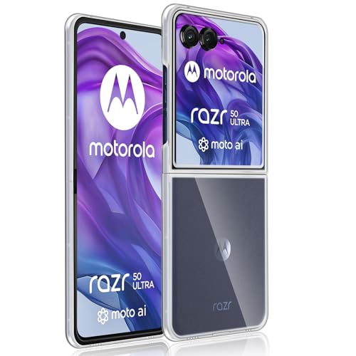 Datree Hülle für Motorola Moto Razr 50 Ultra, PC Cover Schlankes Watch Case Anti-Scratch Shell für Schutzhülle - Transparente von Datree