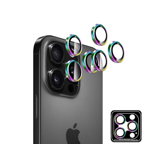Datree Kameraschutz Kompatibel mit iPhone 16 Pro/iPhone 16 Pro Max, 9H Anti-Kratzer, Ultra-klar Kamera Schutzfolie Individuelle,Aluminiumlegierung Linse Schutzfolie Gehärtetem Glas-Bunt Datree Kameraschutz Kompatibel mit iPhone 16 Pro/iPhone 16 Pro Max, 9H Anti-Kratzer, Ultra-klar Kamera Schutzfolie Individuelle,Aluminiumlegierung Linse Schutzfolie Gehärtetem Glas-Bunt von Datree