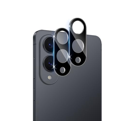 Datree für Samsung Galaxy S25 Edge Kamera Schutzfolie für Panzerglas, 2 Stück 9H Härte HD Anti- Kratzer Linse Panzerfolie, Blasenfrei Hinten Kameraschutz Displayschutz, Schwarz von Datree