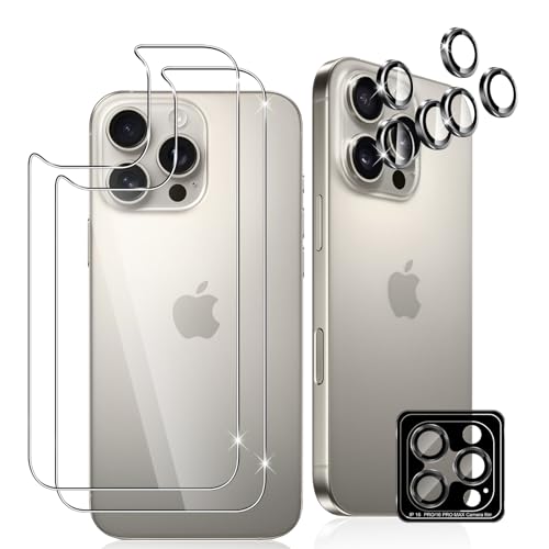 Datree für iPhone 16 Pro (6,3 Zoll) Rückseite Hinten für Panzerglas, 2 Stück Schutzfolie und 2 Stück Einzelner Kamera Schutzfolien, kratzfest,9H Filmhärte Gehärtetem Schutzglas Displayschutzfolie Datree für iPhone 16 Pro (6,3 Zoll) Rückseite Hinten für Panzerglas, 2 Stück Schutzfolie und 2 Stück Einzelner Kamera Schutzfolien, kratzfest,9H Filmhärte Gehärtetem Schutzglas Displayschutzfolie von Datree