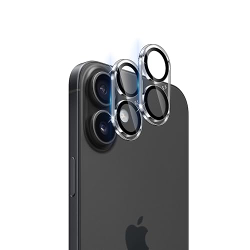 Datree für iPhone 16 /iPhone 16 Plus Kamera Schutzfolie für Panzerglas, 9H Härte HD Anti- Kratzer Linse Folie, Blasenfrei Hinten Kameraschutz Displayschutz, Schwarz, 2 Stück Datree für iPhone 16 /iPhone 16 Plus Kamera Schutzfolie für Panzerglas, 9H Härte HD Anti- Kratzer Linse Folie, Blasenfrei Hinten Kameraschutz Displayschutz, Schwarz, 2 Stück von Datree