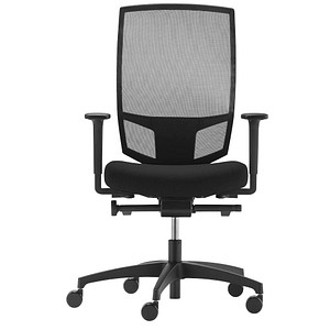 Dauphin Bürostuhl @Just evo mesh, AJ 5776_SLP Stoff schwarz, Gestell schwarz von Dauphin
