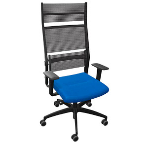 Dauphin Bürostuhl Lordo Stoff blau, Gestell schwarz Dauphin Bürostuhl Lordo Stoff blau, Gestell schwarz von Dauphin