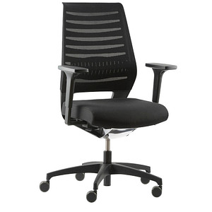 Dauphin Bürostuhl X-Code pure, XC 5380_SLP Stoff schwarz, Gestell schwarz von Dauphin