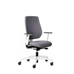 Dauphin Bürostuhl speed-o comfort Stoff grau, Gestell weiß Dauphin Bürostuhl speed-o comfort Stoff grau, Gestell weiß von Dauphin