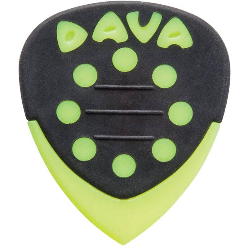 Dava Control Grip Tips Nylon Green 6 Pack of Plectrums von Dava