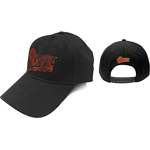 David Bowie Flash Logo Cap schwarz von David Bowie