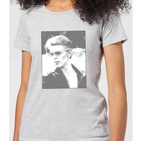 David Bowie Wild Profile Framed Women's T-Shirt - Grey - S von David Bowie