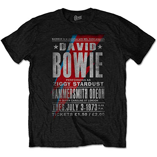 T-Shirt # M Unisex Black # Hammersmith Odeon von David Bowie