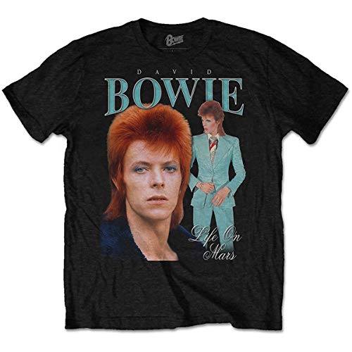 T-Shirt # Xl Unisex Black # Life on Mars Homage von David Bowie