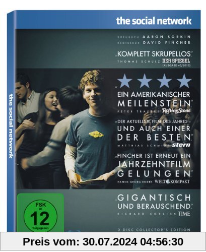 The Social Network (2-Disc Collector's Edition im limited Digipack) [Blu-ray] von David Fincher