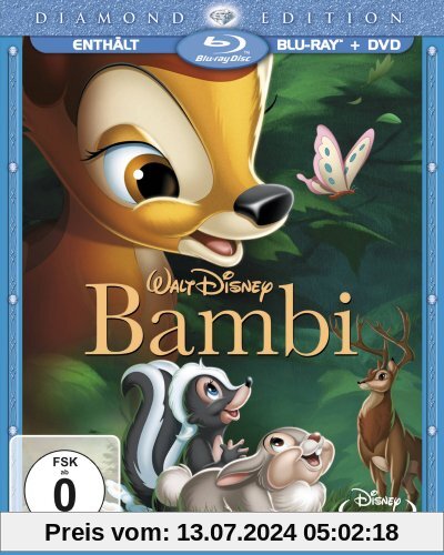 Bambi (Diamond Edition) (+DVD) [Blu-ray] von David Hand
