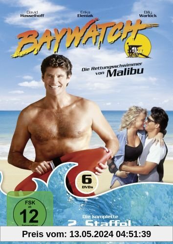 Baywatch - Die komplette 2. Staffel (6 DVDs) von David Hasselhoff