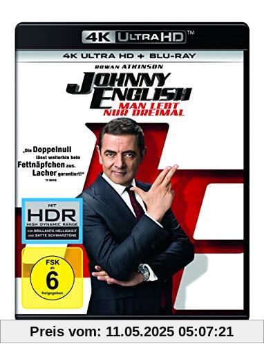 Johnny English - Man lebt nur dreimal (4K Ultra HD) (+ Blu-ray 2D) von David Kerr