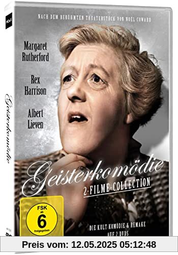 Geisterkomödie (FAN-Edition mit zwei Verfilmungen) Blithe Spirit (Fröhlicher Geist) Kult-Komödie mit Margaret Rutherford (Miss Marple) + Remake Geister-Komödie - Eine unwahrscheinliche Komödie von David Lean