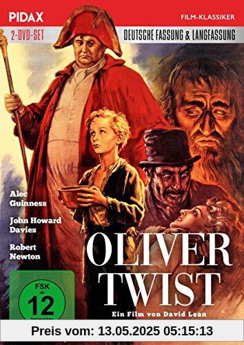 Oliver Twist - Remastered Edition / David Leans aufwändiges Meisterwerk mit neu abgetastetem Bild und Ton in der deutschen und in der Langfassung (Pidax Film-Klassiker) [2 DVDs] von David Lean