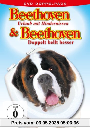 Beethoven - Urlaub mit Hindernissen & Beethoven - Doppelt bellt besser [2 DVDs] von Evans, David Mickey
