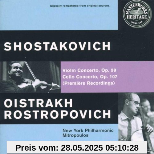 Schostakovitch: Violin Concerto op. 99 / Cello Concerto op. 107 von David Oistrakh