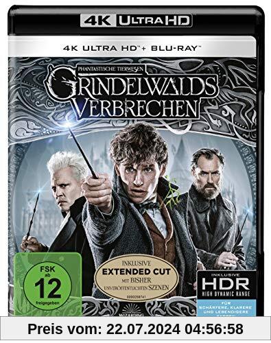Phantastische Tierwesen: Grindelwalds Verbrechen (4K Ultra HD Kinofassung + 2D Kinofassung + 2D Extended Cut) [Blu-ray] von David Yates