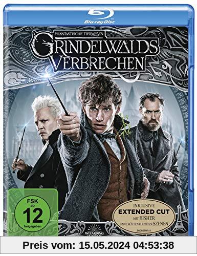Phantastische Tierwesen: Grindelwalds Verbrechen (Kinofassung + Extended Cut) [Blu-ray] von David Yates