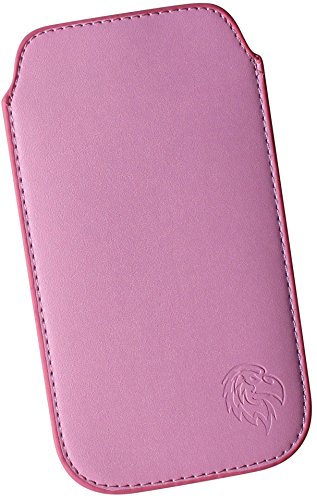 Davii Schutztasche Handytasche für Samsung Galaxy A30 / A30s / A31 / A33 mit Hülle, Hülle Einsteck Etui Lasche flach mit Band weich Adler Premium SXS Rosa von Davii